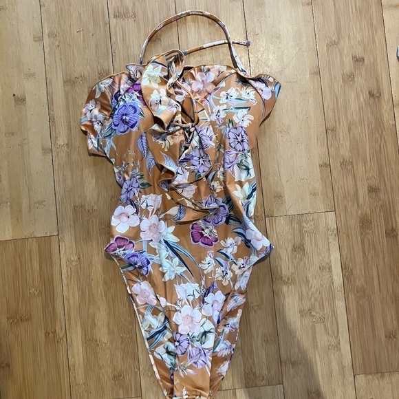 Power 2 The Flower Farrah Floral Ruffle Swimsuit - Picture 3 of 5